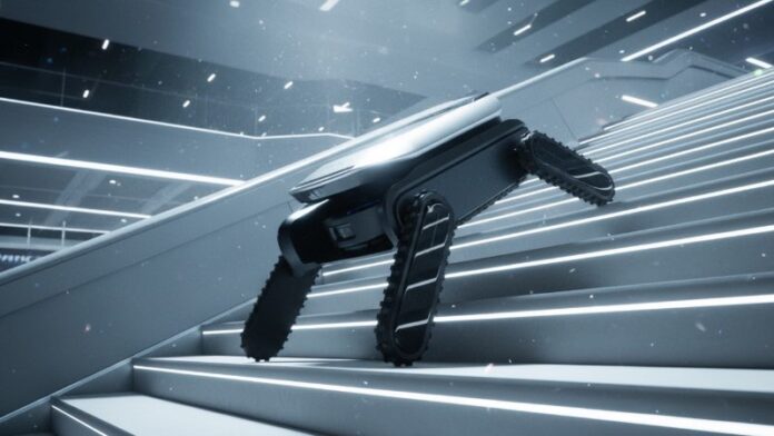 Dreames nya prototyp Cyber X kan klättra i trappor med ”Bionic QuadTrack”-teknik