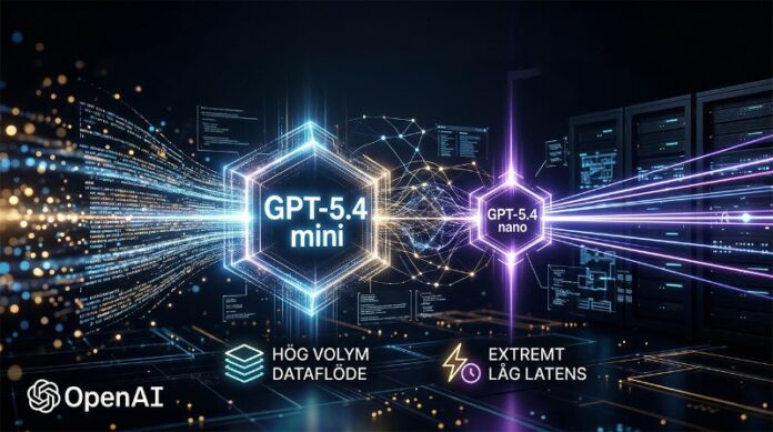 OpenAI lanserar GPT-5.4 mini och nano: Nya modeller för hög volym och låg latens
